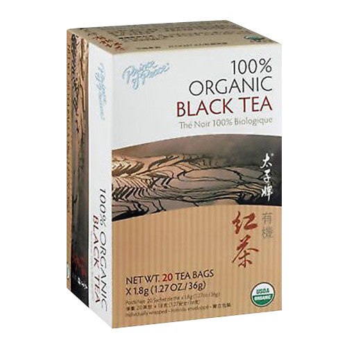 Prince of Peace 100% Organic Black Tea Sachets, 20 Ea
